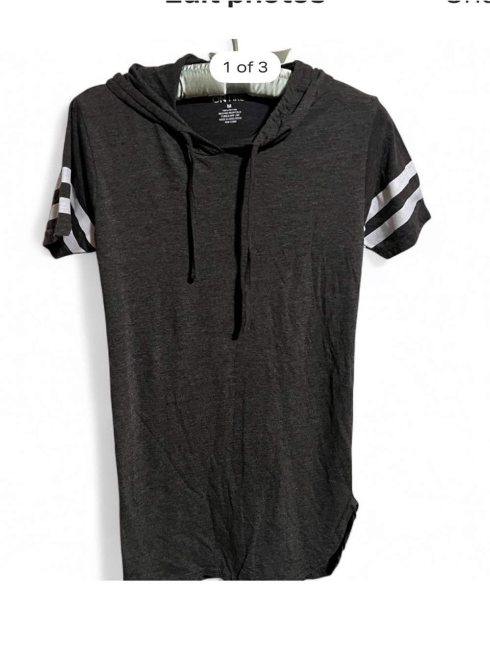 On Fire Charcoal Hooded Tunic